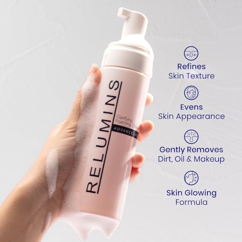 Relumins Advance Clarifying Foaming Cleanser | Gentle & Effective Facial Cleanser for Sensitive Skin | Removes Dirt, Oil & Makeup, Non-Drying Formula ? 200ml
