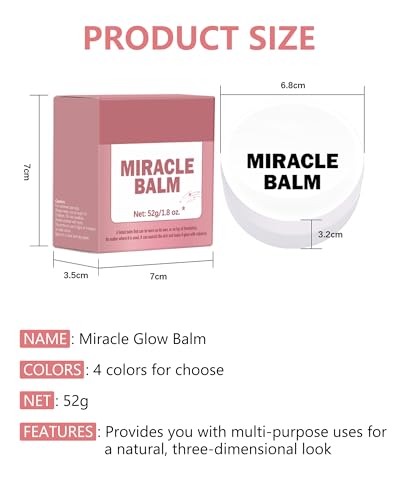 Lestpola Natural Miracle Glow Balm Tinted Cream Blush - Long-Lasting & Waterproof