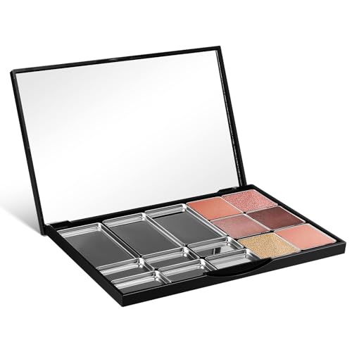 Beaupretty Magnetic Makeup Palette with Mirror - 15 Pans