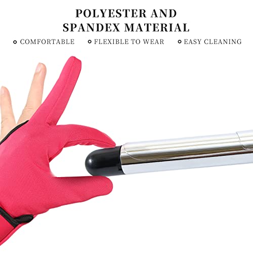 Heat Resistant Gloves for Hair Styling - 3 Finger Design (2-Pack)