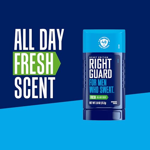Men's Antiperspirant & Deodorant Invisible Solid - 4-in-1 Protection, 48-Hour Odor Control, Quick-Drying, 2.6 oz (6 Pack)