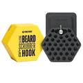 TOOLETRIES Beard Scrubber with Hook - Silicone Beard Brush & Beard Exfoliator For Men - Deep Cleans & Unclogs Pores - gentle face massgage, removes beardruff, Beard accessories - Charcoal
