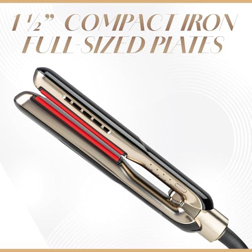 CHI Lava MiniStyler 1.5-Inch Flat Iron & 2oz Iron Guard Gift Duo