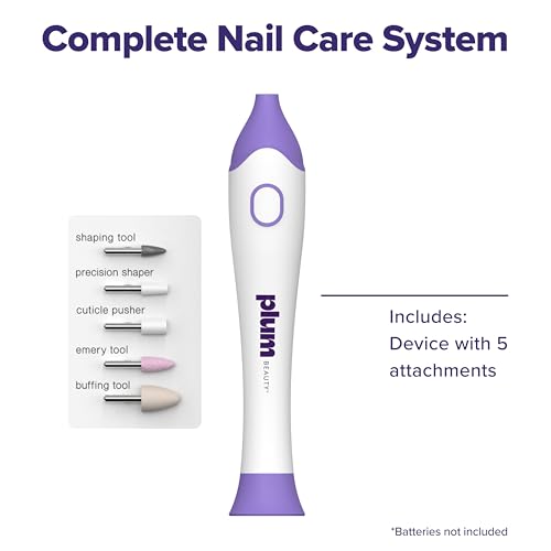 5-in-1 Nail Care System for Manicure & Pedicure with Attachments