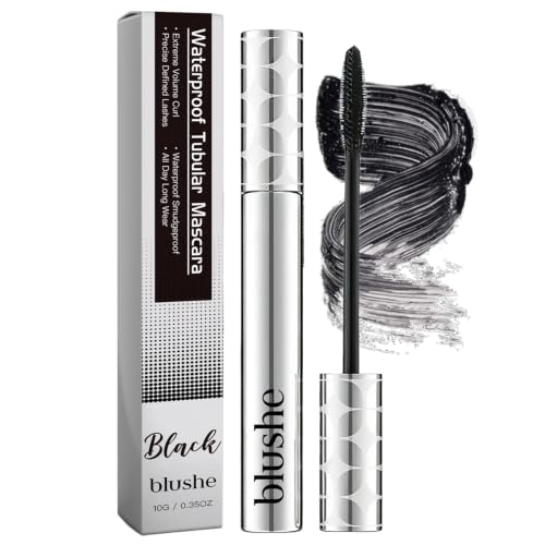 Blushe Waterproof Fiber Mascara with Metal Wand for Volume & Length