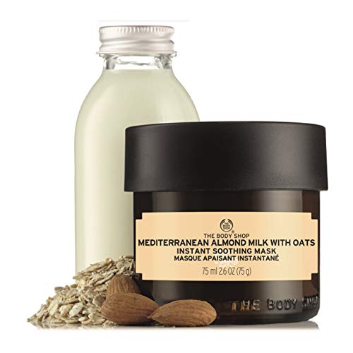 The Body Shop Mediterranean Almond Milk with Oats Instant Soothing Face Mask, 2.6 Oz