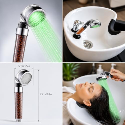 Socila LED Color Changing Shampoo Bowl Sprayer Head
