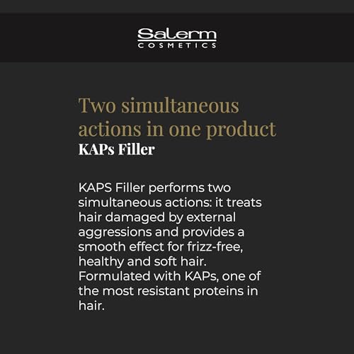 SALERM - Sulfate and Paraben-Free Shampoo - Kaps Filler Treatment Shampoo - 500 ml - Maintains Straightening Results for Longer - Gentle Cleaning - with Ceramides and Keratin