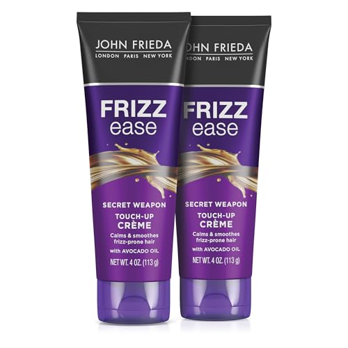 John Frieda Frizz Ease Secret Weapon Touch-Up Cr?me, Smoothing Cream for Flyaways, Frizz-Free & Split Ends, Infused with Avocado Oil to Seal in Moisture and Eliminate Flyaways, 4 Oz, Pack of 2