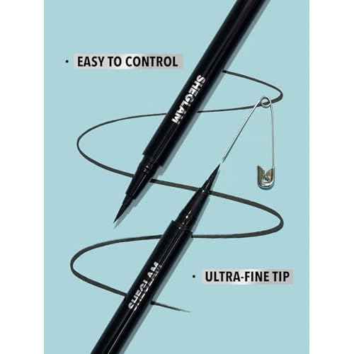 SHEGLAM Pro Precision Waterproof Liquid Eyeliner Long Lasting Smudge Proof Matte Eyeliner Pencil Makeup
