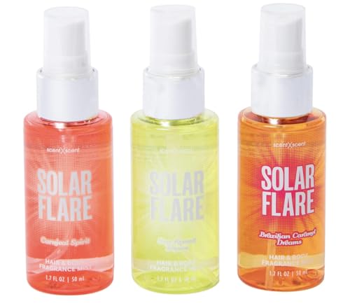 Solar Flare Fragrance Mist Trio – 3 Pack, 1.7oz Each
