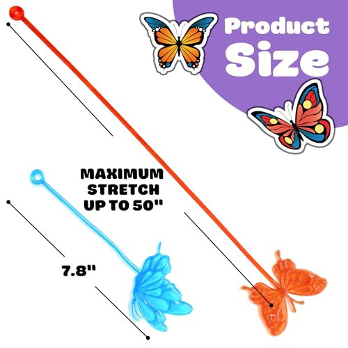 48pc Butterfly Party Favors - Sticky Hands & Tattoos Combo