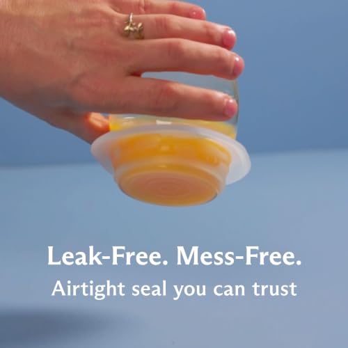 Stasher Reusable Silicone Stretch Lids 4-Pack - Variety of Sizes, Clear Food-Grade Wraps