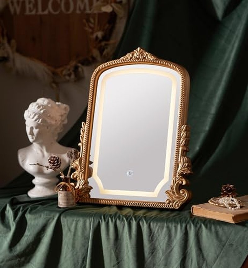 Large 16x20 Vintage LED Vanity Mirror with Dimmable Lights