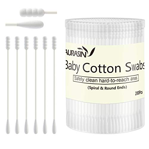 Baby Cotton Swabs 200 Pcs – Safe Ear & Nose Cleaner