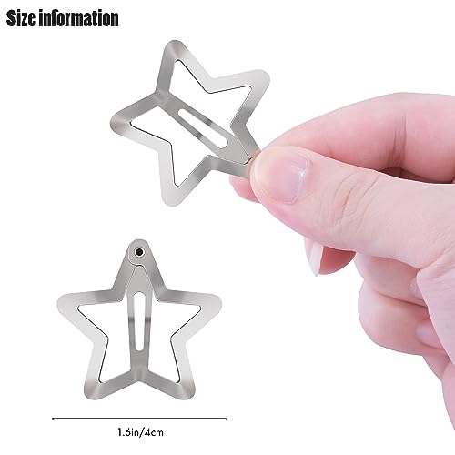 Star Hair Clips 15PC Y2K Metal Barrettes for Women Girls