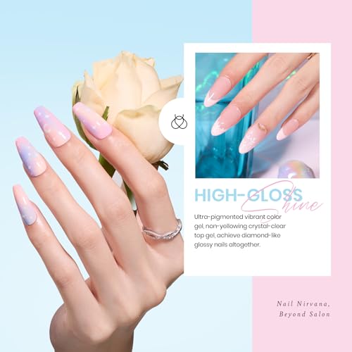 Beetles Dreamy Town Pastel Gel Nail Polish Set - 20 Colors, 23 Pcs Spring Macaron Kit