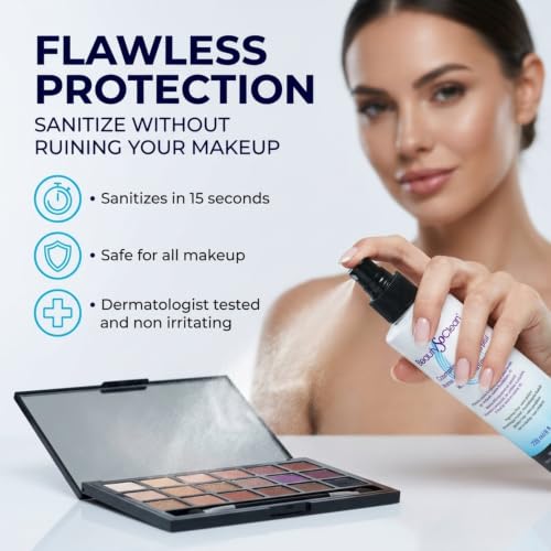 Beautysoclean Cosmetic Sanitizer Mist - 8oz Makeup Spray