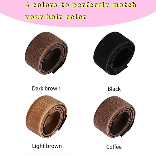 Magic Donut Hair Bun Maker - 4 Pack Ballet Bun Tool