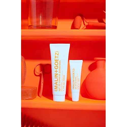 MALIN+GOETZ SPF 30 Lip Balm | Mineral Broad Spectrum Sun Protection with Titanium Dioxide | Moisturizing, Nourishing + Refreshing Spearmint | Reef-Safe, Vegan + Cruelty-Free Lip Care (0.3 Fl Oz.)