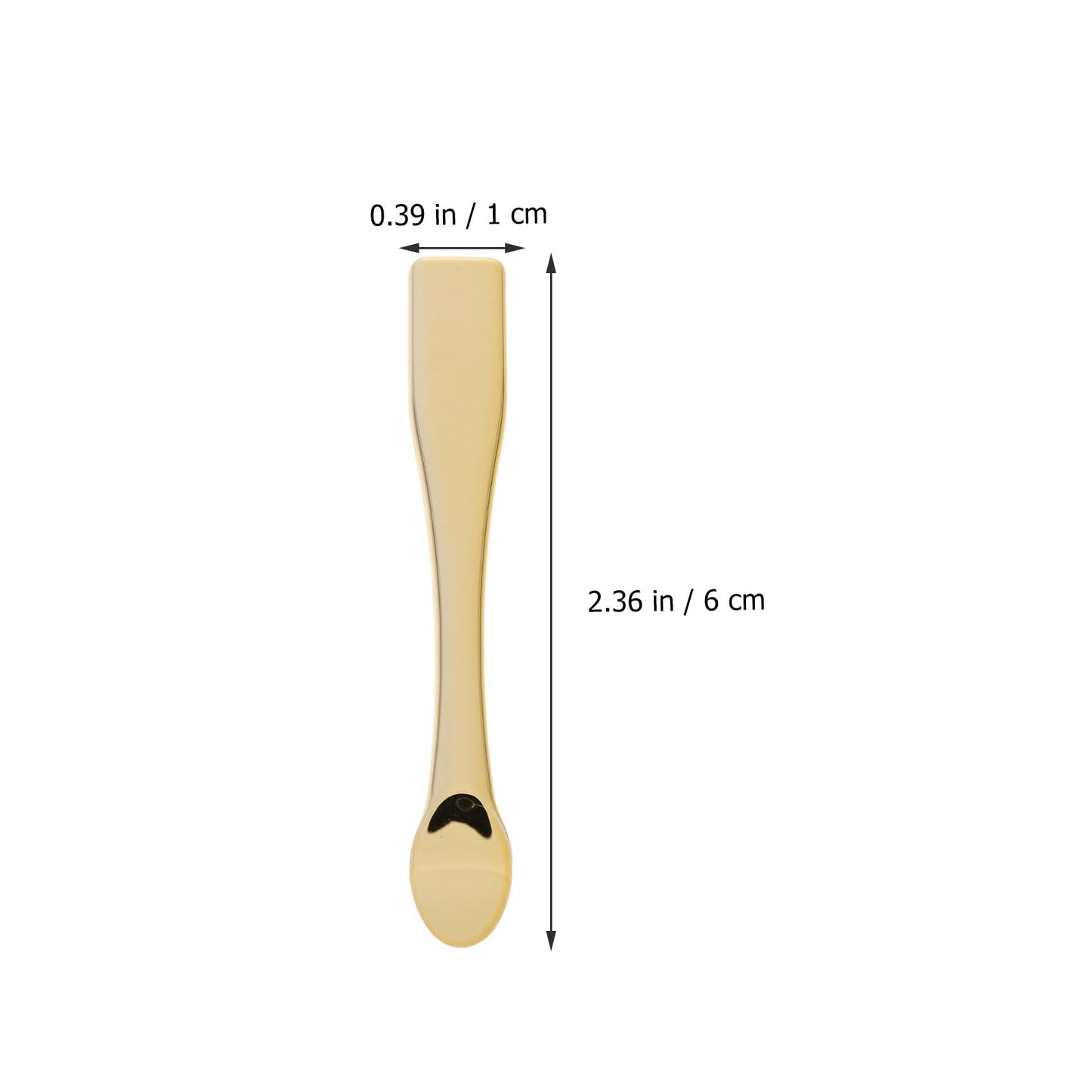 FOMIYES 50 pcs eye cream spatula face cream spoon gold mask plastic scoops mask ygienic Plastic Spatulas for Skincare, Travel-Friendly & Easy to Clean, for Home Spa, Salon Use(Gold)