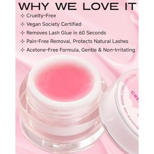 Lash Remover for Eyelash Extensions ? Professional Grade, Fast & Gentle Adhesive Glue Dissolver ? Suitable for Sensitive Eyes ? Easy & Safe Cluster Lashes Removal ? Salon & Home Use ? 10gram