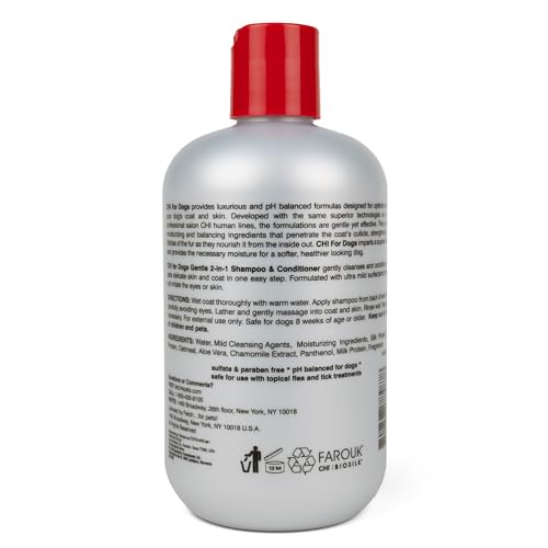CHI Ionic 2-in-1 Dog Shampoo & Conditioner, 16 fl oz