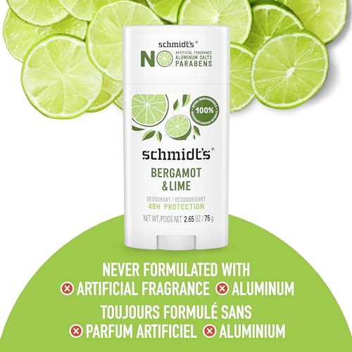 Schmidt's Aluminum-Free Deodorant Bergamot & Lime 2.65 oz - Pack of 1