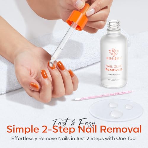 Modelones 50ml Fast-Acting Nail Glue Remover for Press On Nails & Acrylics