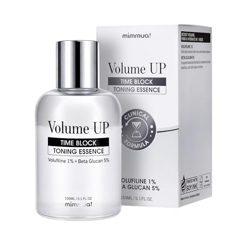 Volume Up Time Block Toning Essence | Anti-Aging, Anti-Wrinkle | 1% Volufiline, 5% Beta Glucan, Marine Algae Complex | Plumps Wrinkles by Stimulating Fat Cells | Fine Lines, Dry& Mature Skin | 150ml