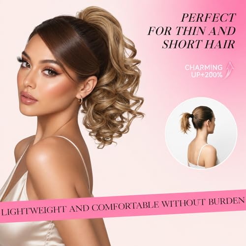 12 Inch Claw Clip Ponytail Extension - Soft Wavy Synthetic Hair
