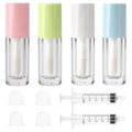 Qeuly 4 Piece 6ml Empty Lip Gloss Tubes with Wand