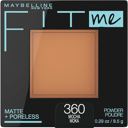 Maybelline Fit Me Matte + Poreless Pressed Powder Mocha 0.29oz - Long-Lasting Face Makeup