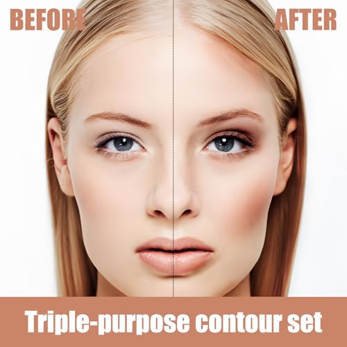 Joyeee Baked Face Palette - Contour, Highlight & Blush Makeup