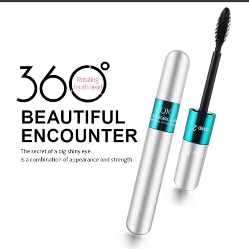 2 Pack QIC 4D Waterproof Mascara - 5x Longer Lashes