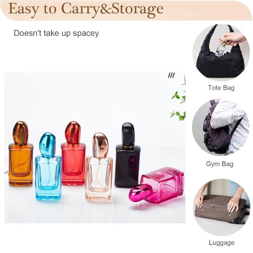 GOLDY&WENDY 6pcs 30ML Glass Perfume Spray Bottle, Mini Portable Travel Atomizer Sprayer, Refillable Perfume Atomizer Fine Mist Sprayer Bottle for Essential Oils
