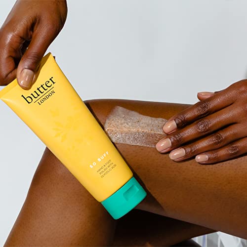 butter LONDON So Buff Hand and Foot Polish with Glycolic Acid, Gently Exfoliates to Remove Dead Skin, Antioxidant-Rich Ingredients, Cruelty, Paraben & Mineral Oil Free