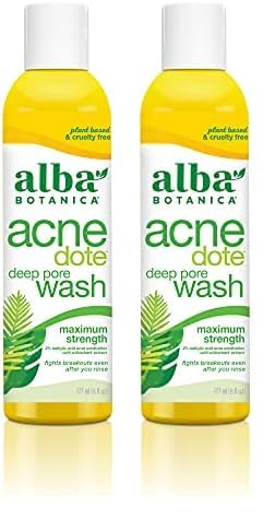 Alba Botanica Acnedote Maximum Strength Deep Pore Wash, 6 Oz (Pack of 2)