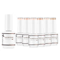 Nicedeco Builder Nail Gel 15ML 7 in 1 Clear Builder Base Gel, 6 Pcs Rubber Base Gel Polish for Nails