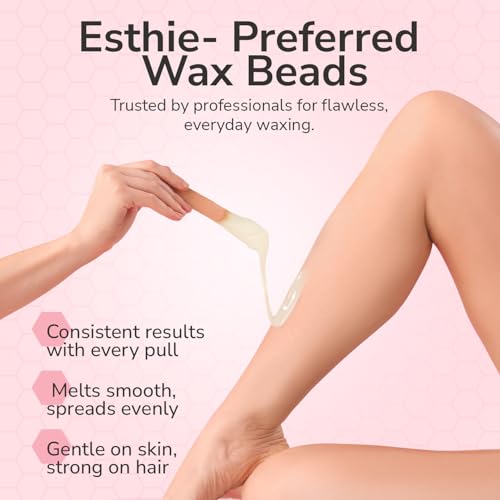 WAXXED Cream Hard Wax Beads 2.2LB ? Professional Cream Hard Wax for Hair Removal ? Titanium Dioxide Infused Wax Beads for Sensitive Skin ? Smooth Application & Clean Removal ? Salon & Home Use