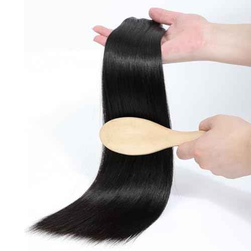Grand Nature Virgin Human Hair Bundles, Brazilian Raw Virgin Hair Bundles Straight Double Drawn Hair Wefts