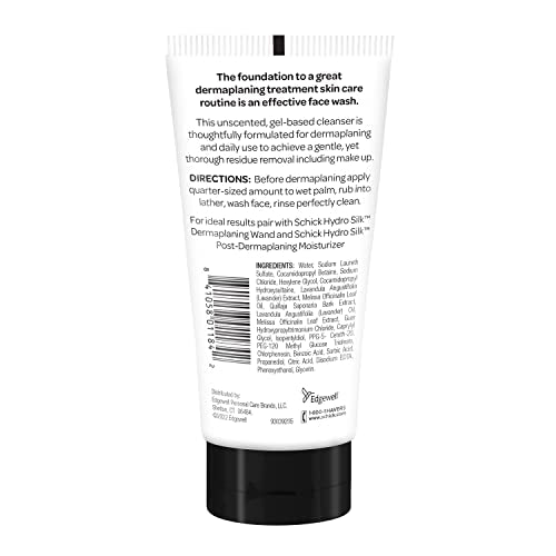 Schick Hydro Silk Pre-Dermaplaning Cleanser for Women, 5oz | Dermaplane Face Wash for Women, Gentle Facial Cleanser, 5oz