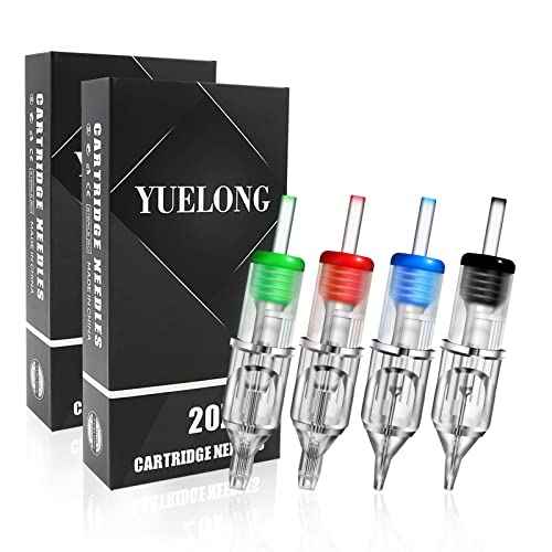Tattoo Needles Cartridges - Yuelong 40pcs Tattoo Cartridges Needles Mixed Round Liner Shader Magnum 3RL 5RL 7RL 9RL 7RS 9RS 7RM 9RM Assorted Needles with Membrane for Tattoo Artist