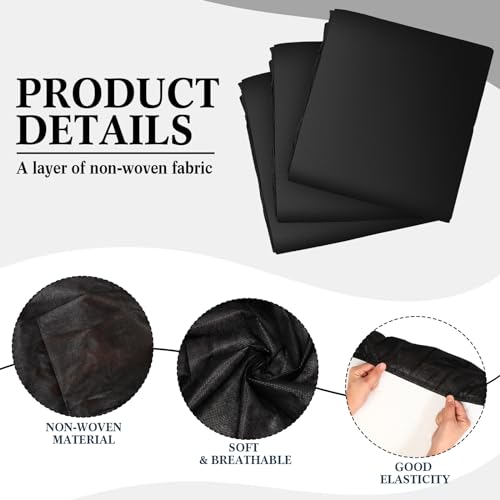 Buryeah 50 Pcs Massage Table Sheets 39 x 87 Inch Disposable Fitted Bed Sheets Thickened Spa Bed Covers Soft Non Woven Massage Table Cover for Spa Salon Body Facial Beauty(Black)