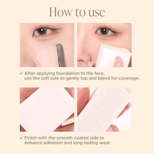 Piccasso Latex Square Makeup Sponges 6P ? High Elastic Face Sponges for Foundation, Soft Square Sponges for Makeup, Perfect for Detailed Coverage & Smooth, Seamless Application