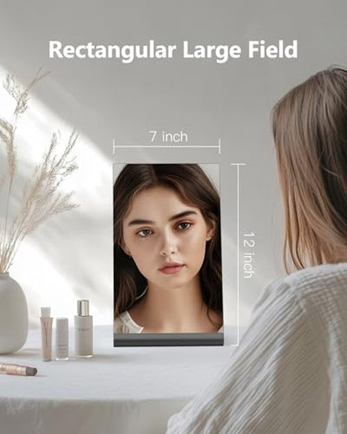 12x7 Frameless Makeup Mirror - Vanity Desk Mirror