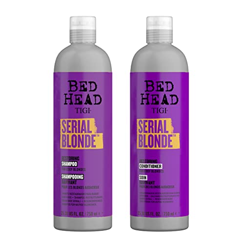 TIGI Bed Head Serial Blonde Restoring Shampoo & Conditioner Set - 25.36 fl oz (Pack of 2)