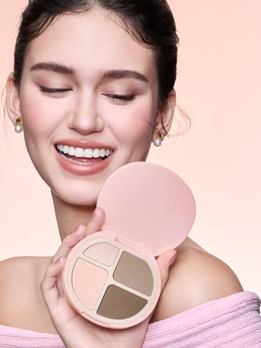SHEGLAM Hypersculpt Cool Highlight & Contour Palette 4 Shades 2-in-1 Face Makeup