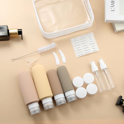 Mrsdry 16 Pack Travel Bottles Set - 6oz Silicone Leak Proof Containers