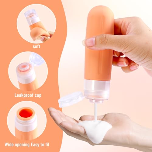 TSA Approved Travel Bottles 18-Pack Leak Proof Toiletries